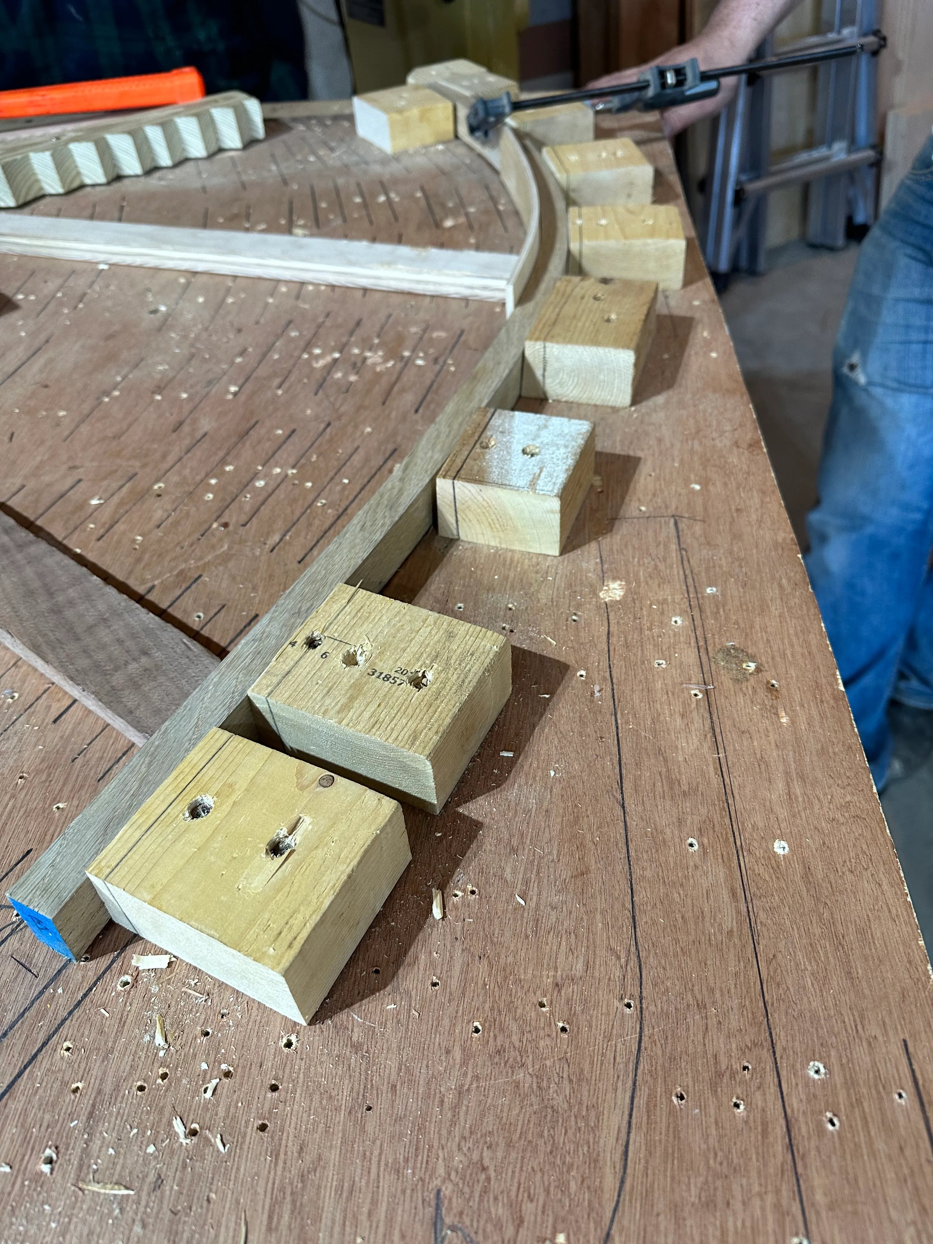 Blocks on the framing table
