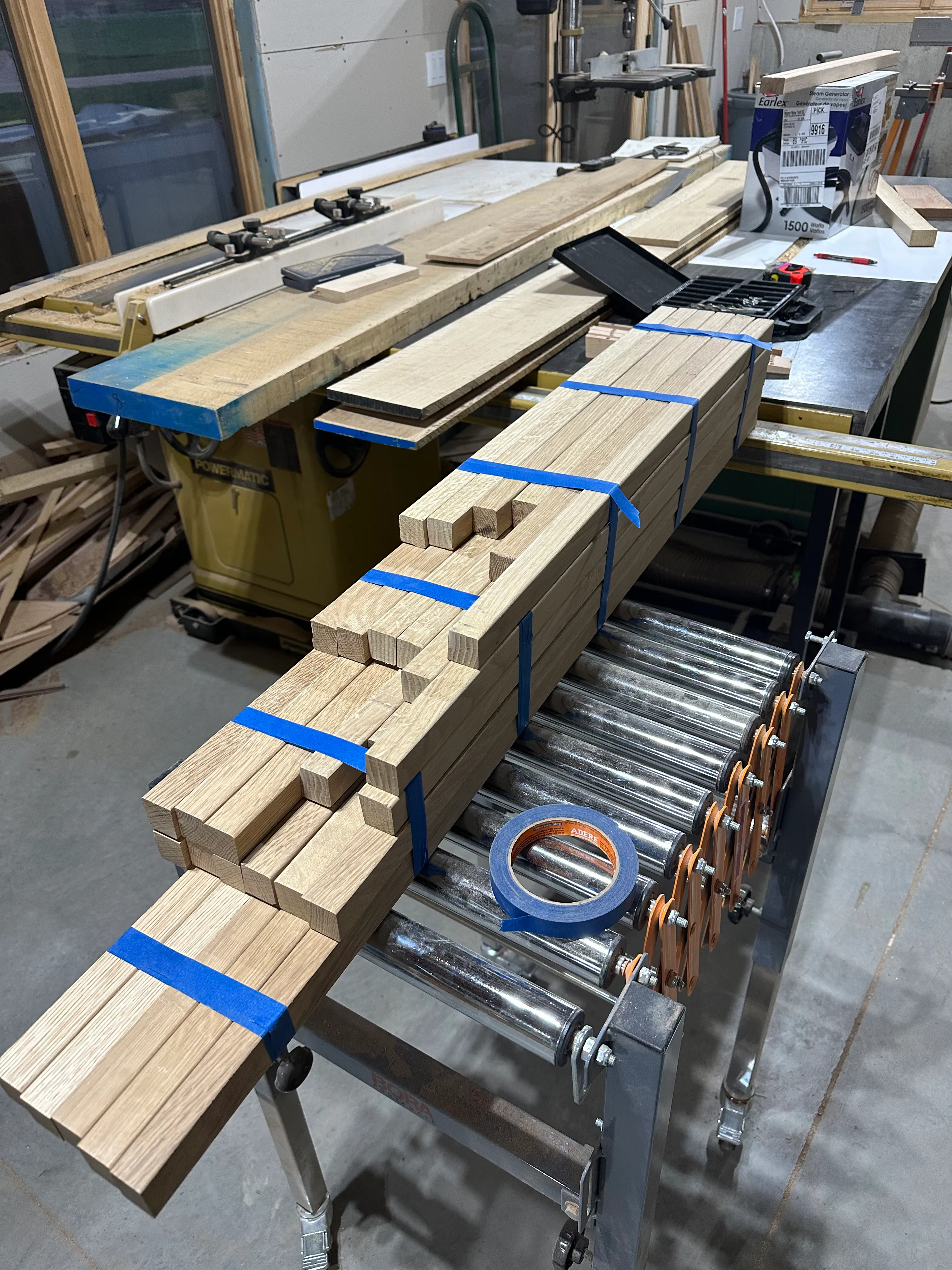 Frame stock bundled for transport