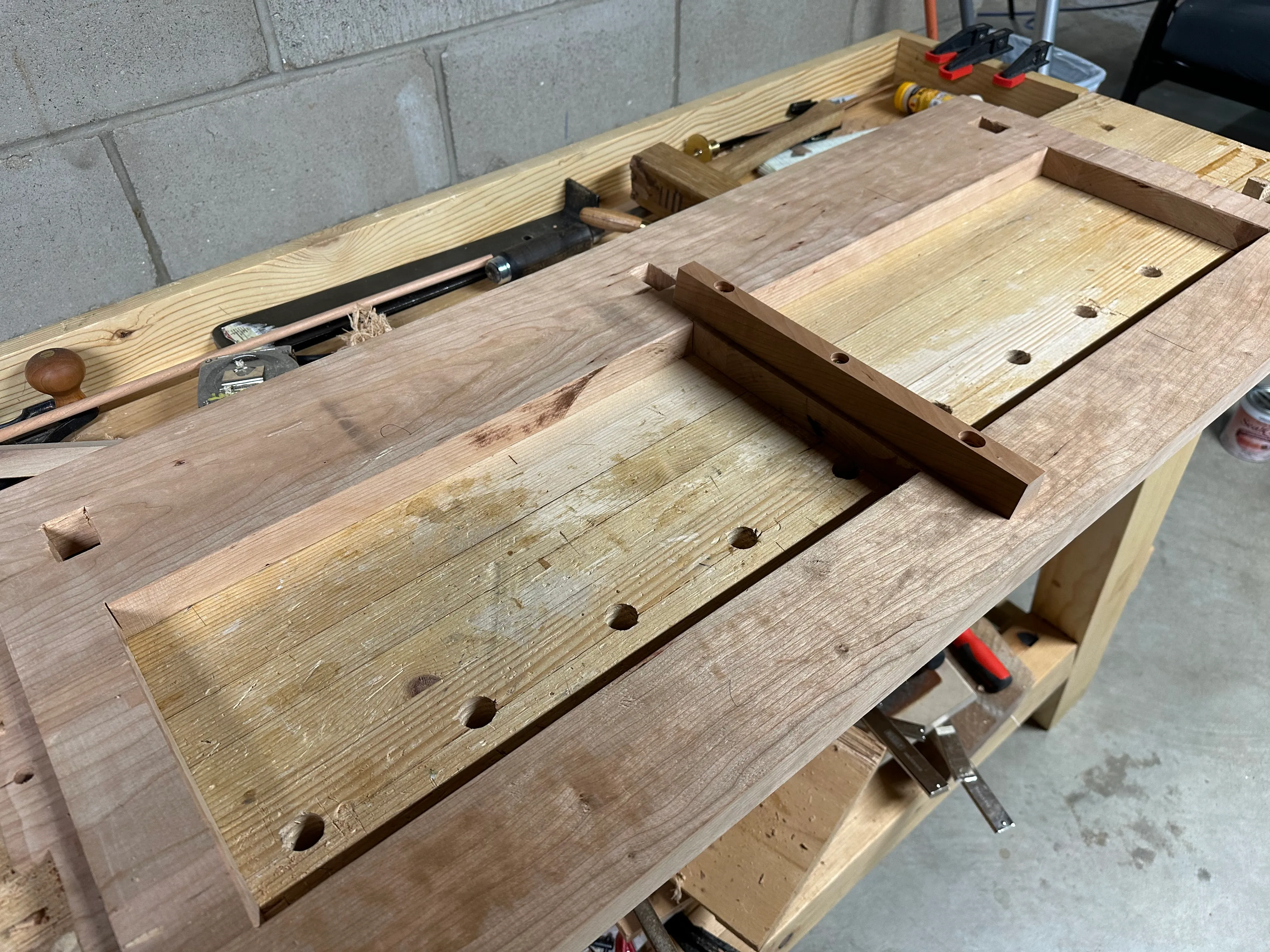 Case side panel with breadboard end