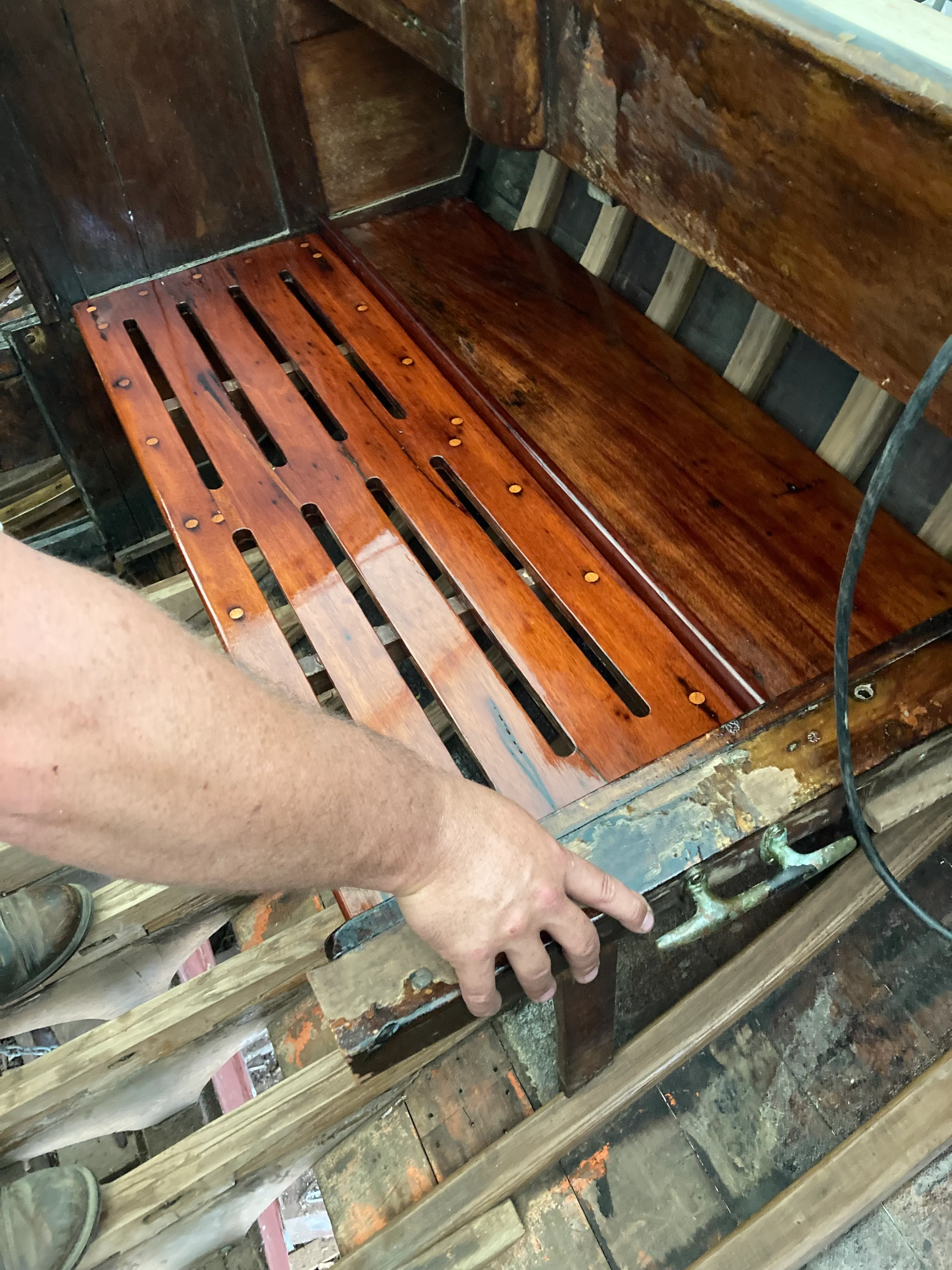 Cockpit seat test-fitted