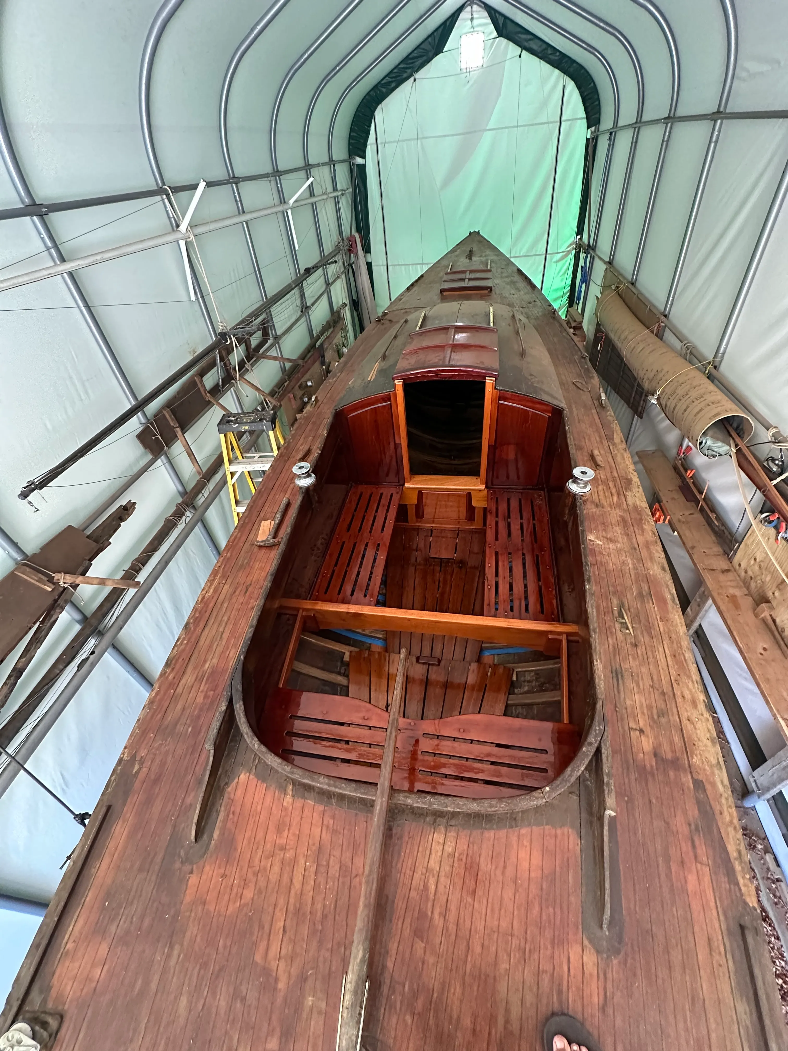 Full cockpit view from cabin