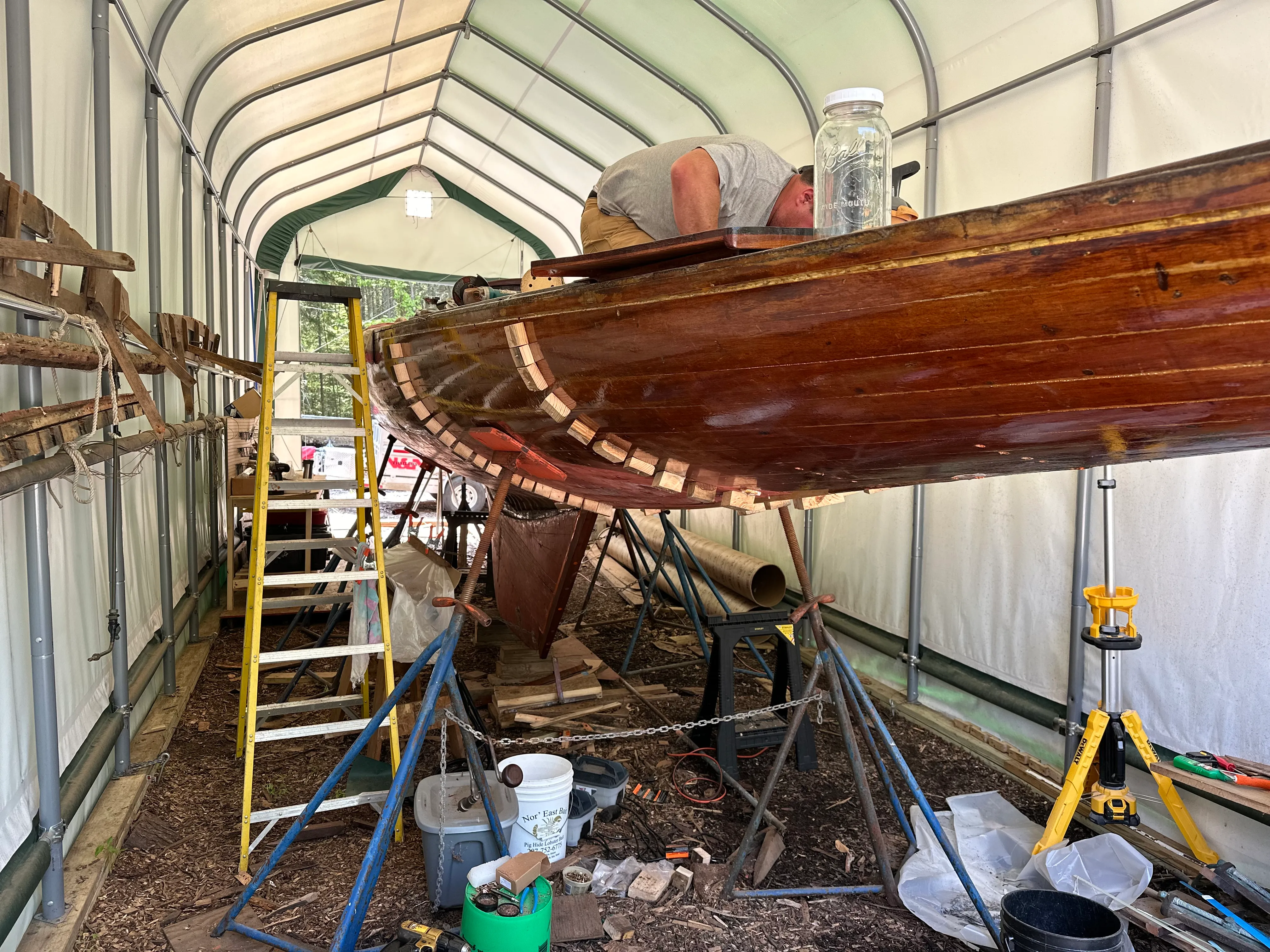 Ariadne with new frames and clamping blocks