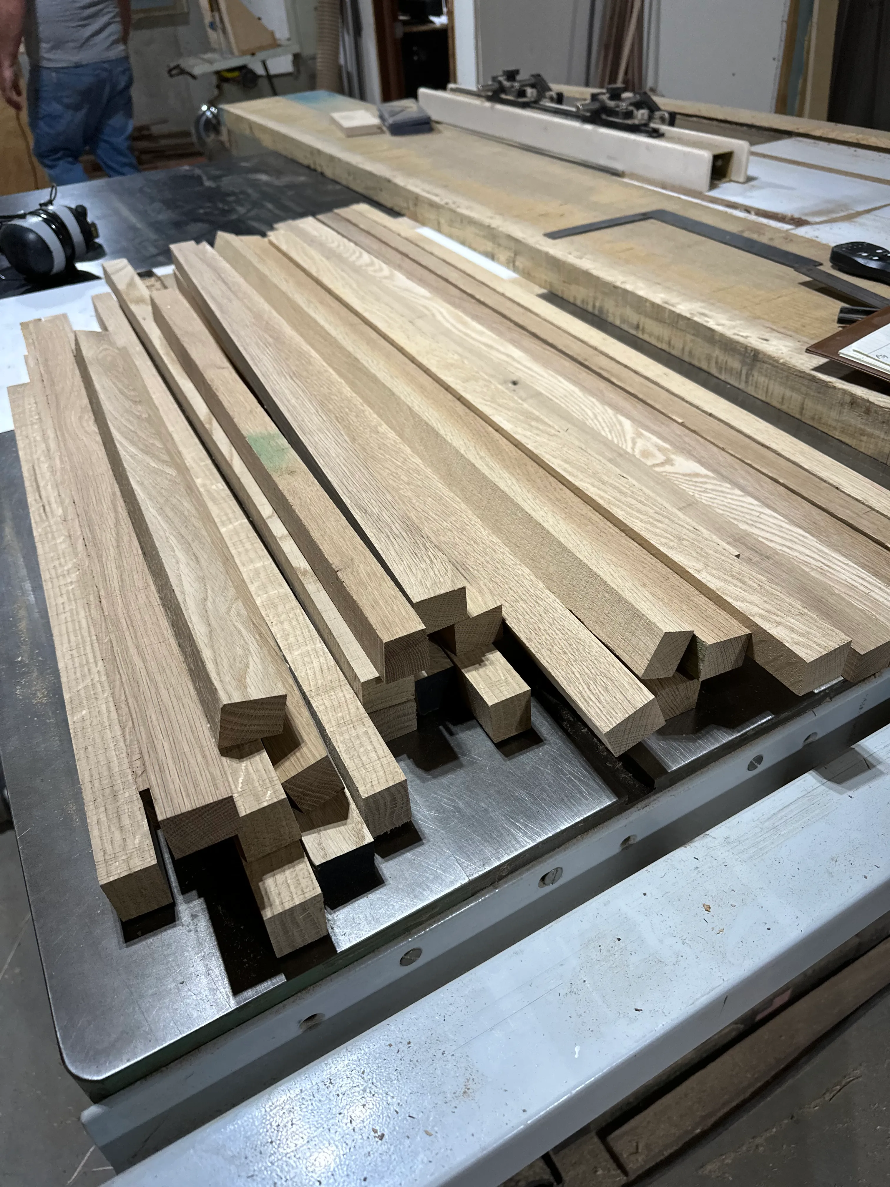 Quartersawn oak frame stock