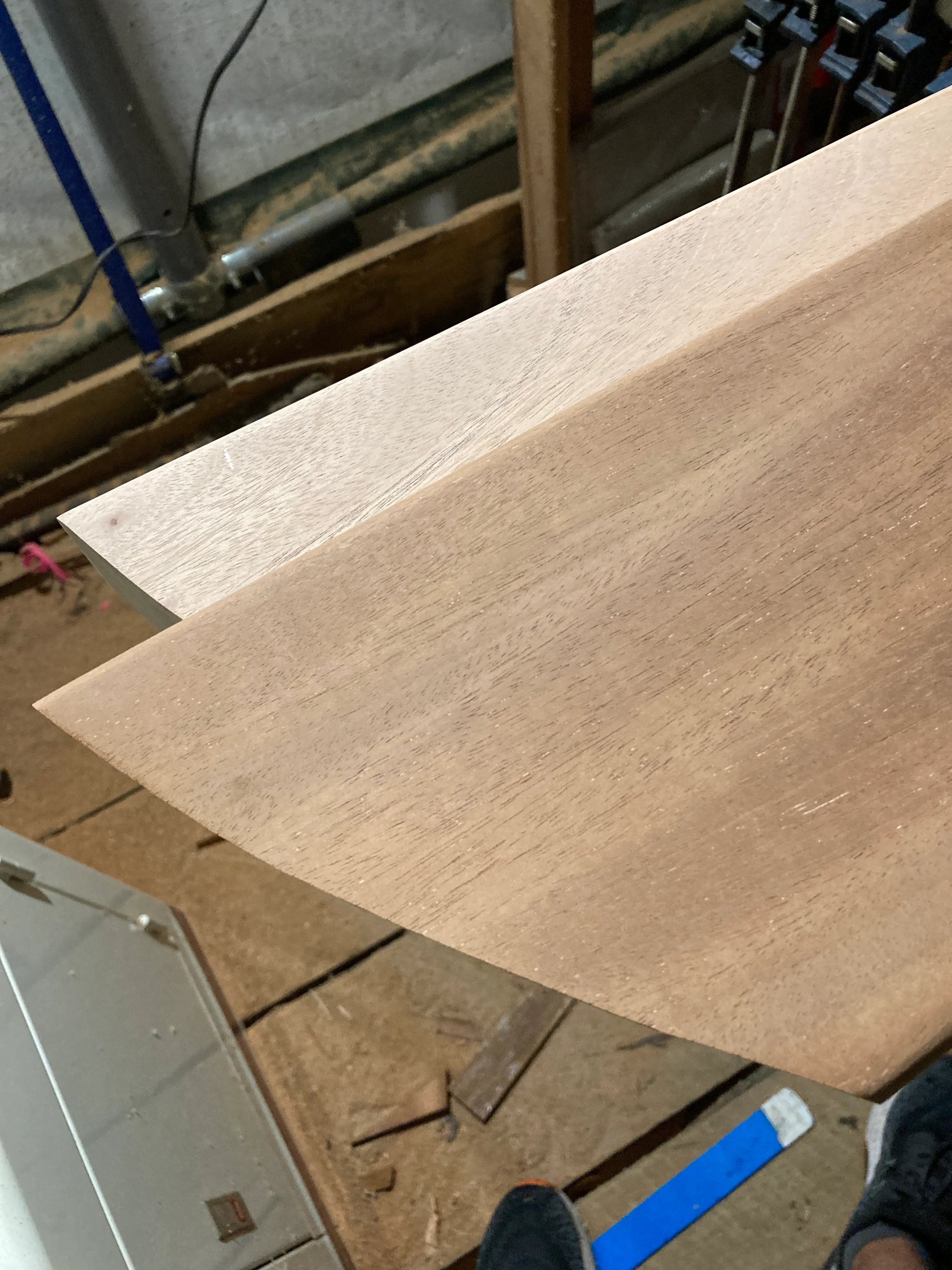 Milled mahogany stock