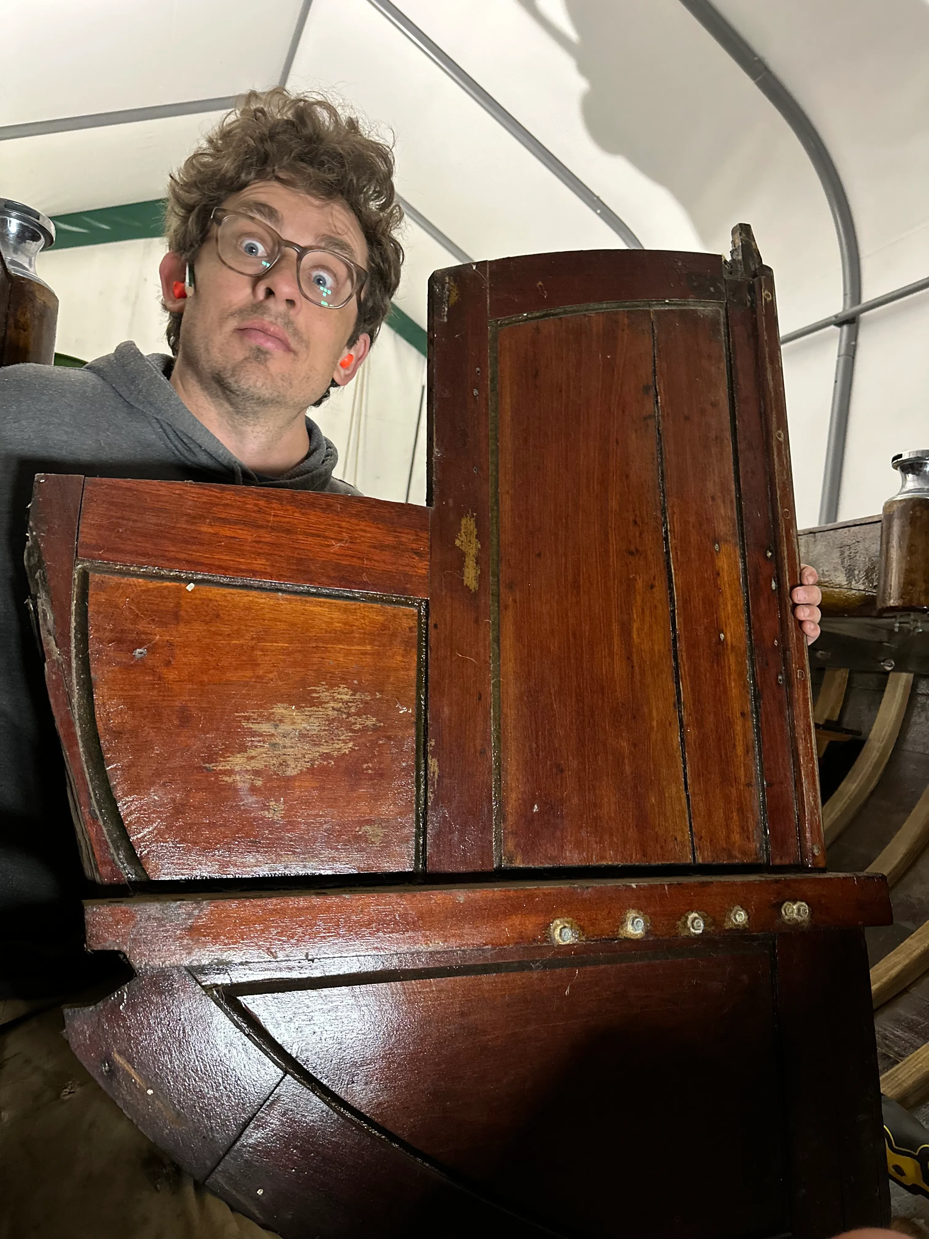 Original companionway bulkhead