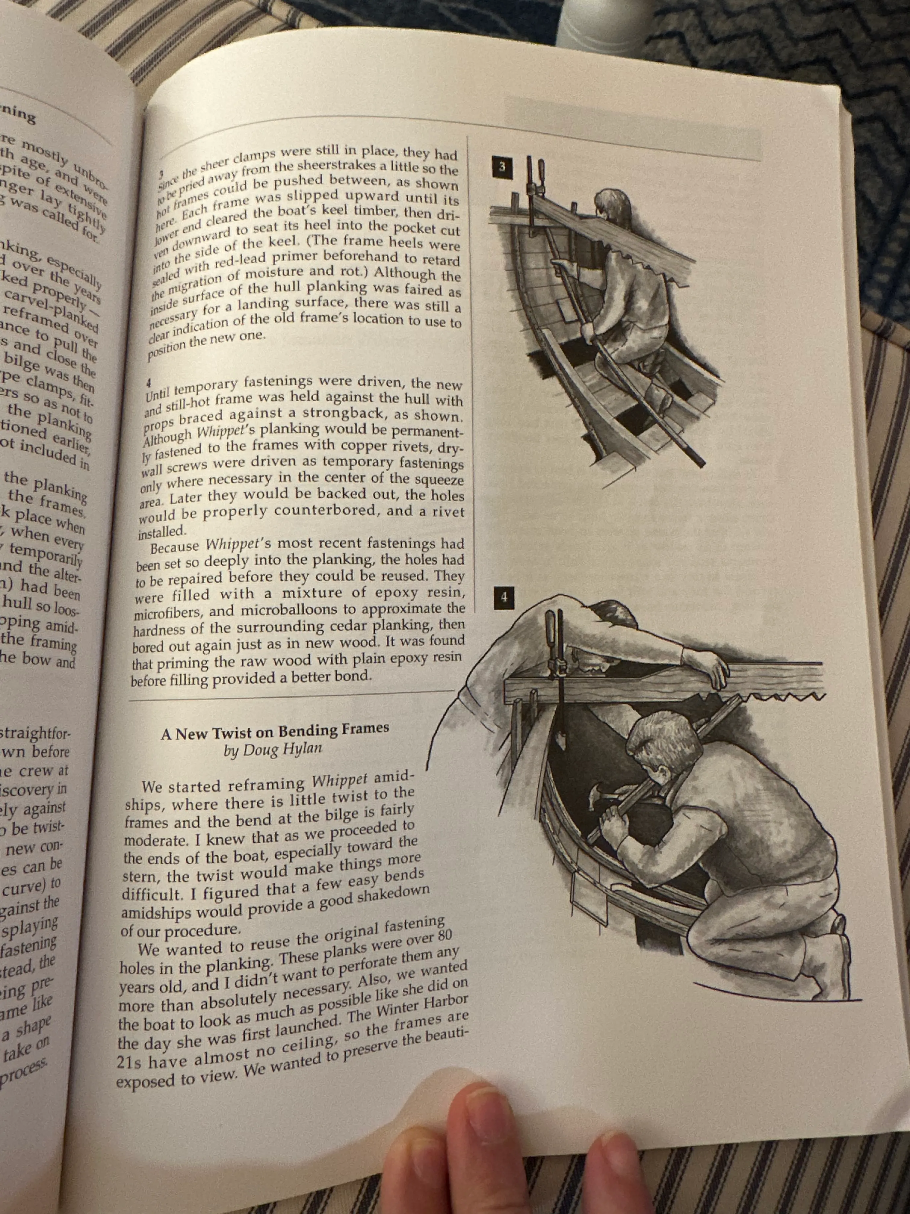 WoodenBoat article on bending frames