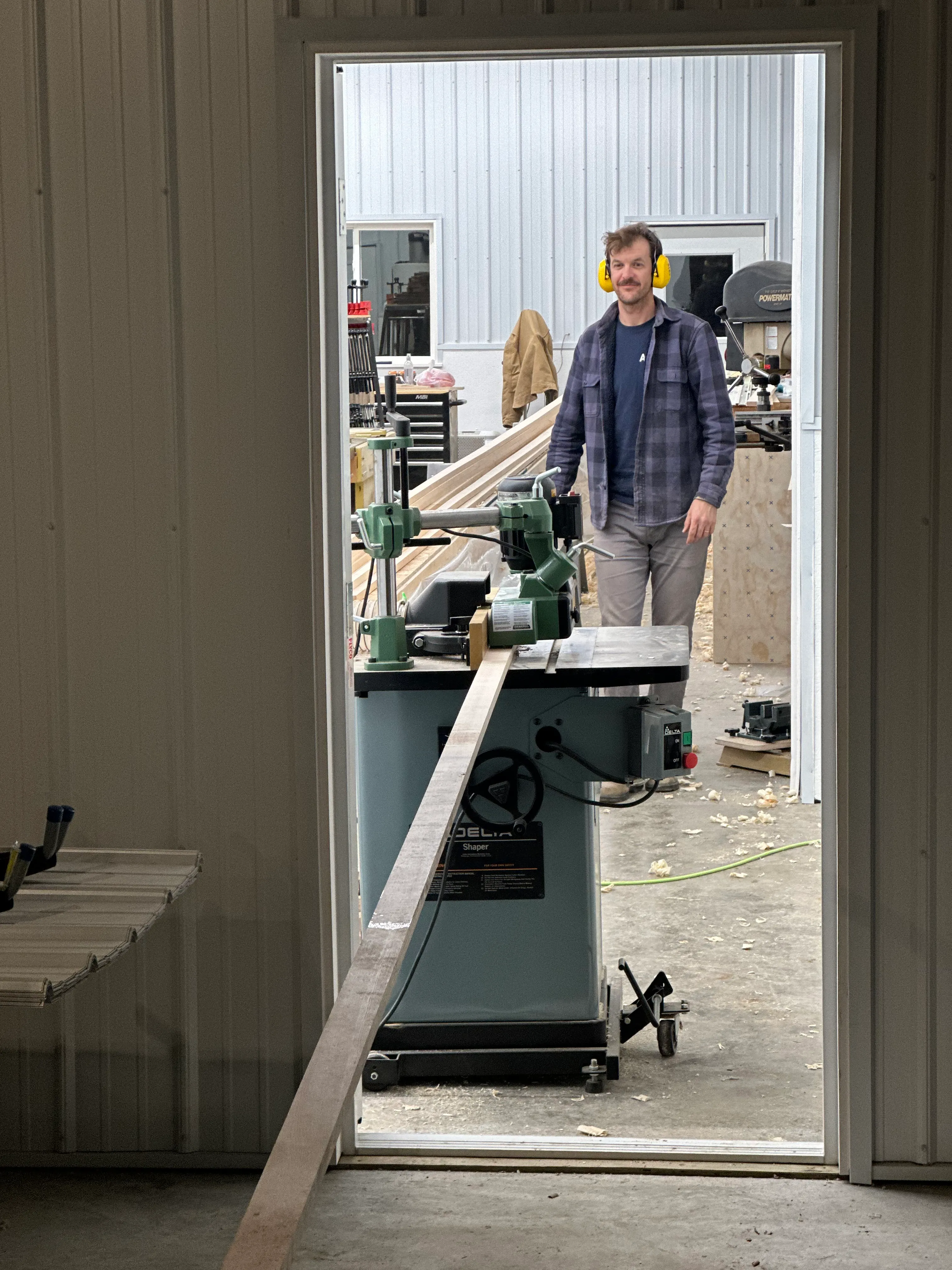 Cutting the birdsmouth on the shaper